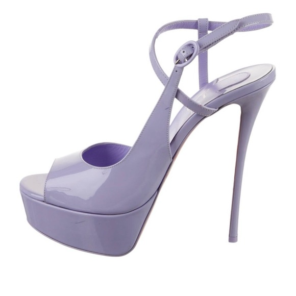Christian Louboutin So Jenlove Alta 150 LavenderPlatform Sandals 42